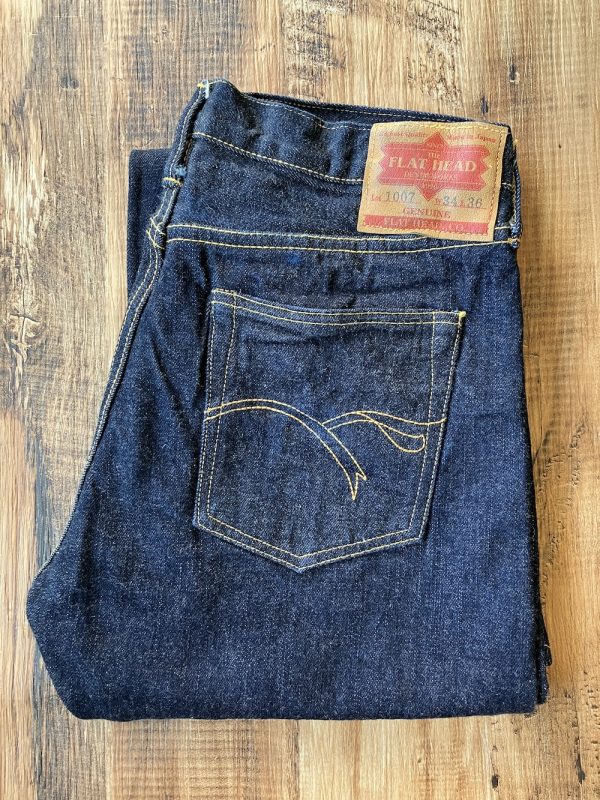 THE FLAT HEAD 1007 Bootcut W31 x L32 Zimbabwe cotton 14.5oz - Image 2