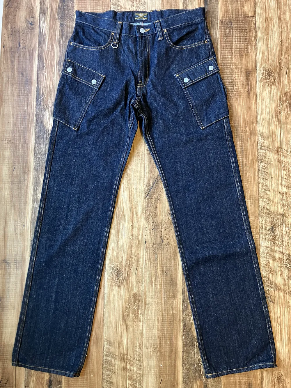 KOJIMA GENES RNB-1127 13oz Denim Cargo Pants W33 x L34