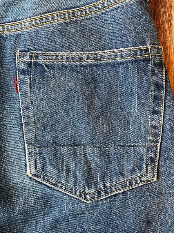Old EVISU No.2 2507 W30 x L33 Fisherman Patch SCOVILL - Image 12