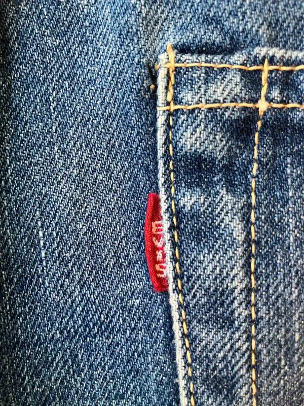 Old EVISU No.2 2507 W30 x L33 Fisherman Patch SCOVILL - Image 13