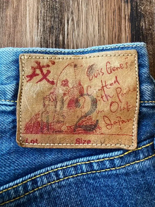 Old EVISU No.2 2507 W30 x L33 Fisherman Patch SCOVILL - Image 14