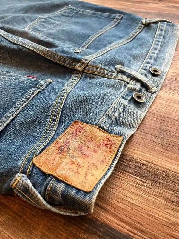 Old EVISU No.2 2507 W30 x L33 Fisherman Patch SCOVILL - Image 15
