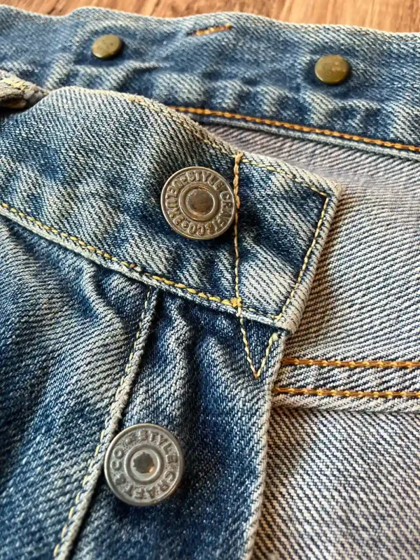 Old EVISU No.2 2507 W30 x L33 Fisherman Patch SCOVILL - Image 5