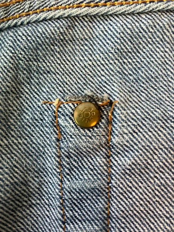 Old EVISU No.2 2507 W30 x L33 Fisherman Patch SCOVILL - Image 7