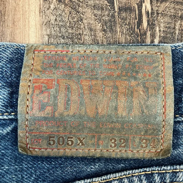 Vintage EDWIN 505ZX W32 x L29 “New Vintage” 90s - Image 3