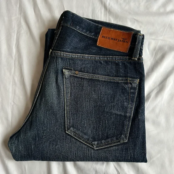 BLUE WAY M1735 W33 x L29 Japanese Selvedge Jeans - Image 12