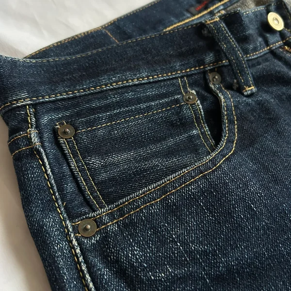 BLUE WAY M1735 W33 x L29 Japanese Selvedge Jeans - Image 5