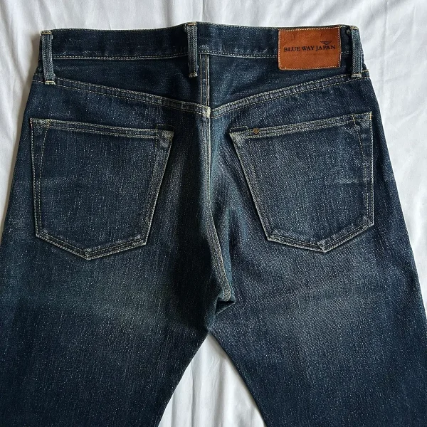 BLUE WAY M1735 W33 x L29 Japanese Selvedge Jeans - Image 8