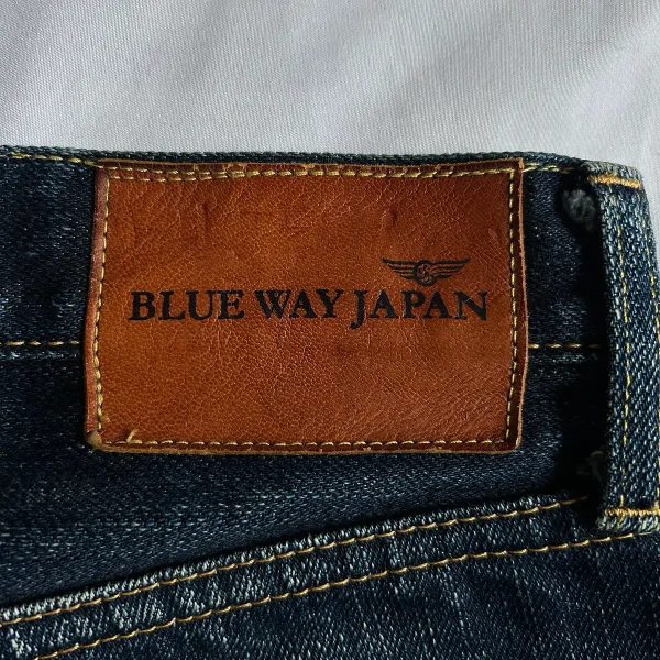 BLUE WAY M1735 W33 x L29 Japanese Selvedge Jeans - Image 3