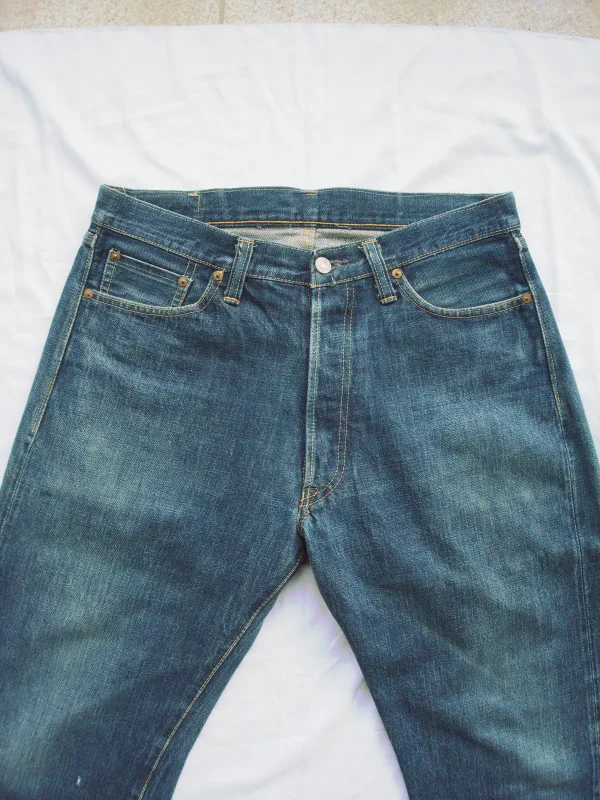 GREAT 1001XX W33 x L32 90s Vintage Japanese Selvedge - Image 4