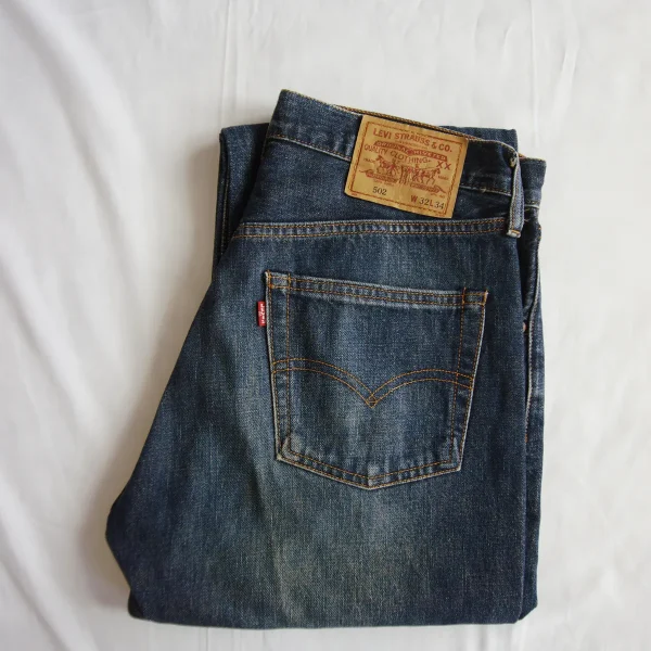 LEVI'S 502XX W32 x L34 Pre-LVC Japan-made 1994 Big E Selvedge Jeans - Image 13