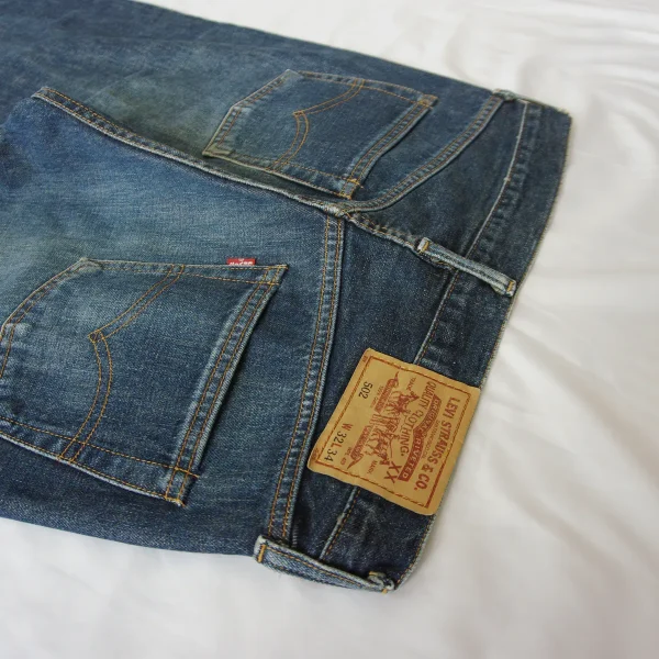 LEVI'S 502XX W32 x L34 Pre-LVC Japan-made 1994 Big E Selvedge Jeans - Image 10