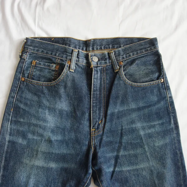 LEVI'S 502XX W32 x L34 Pre-LVC Japan-made 1994 Big E Selvedge Jeans - Image 4