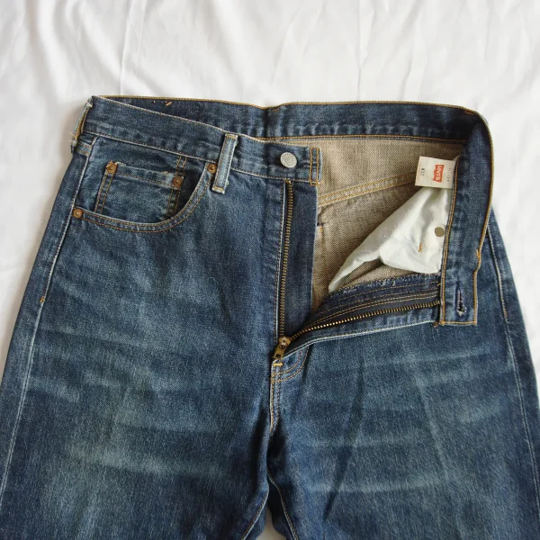 LEVI'S 502XX W32 x L34 Pre-LVC Japan-made 1994 Big E Selvedge Jeans - Image 7