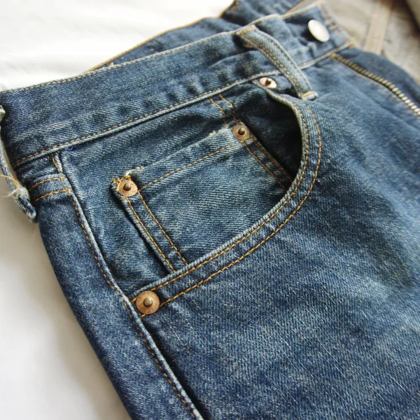LEVI'S 502XX W32 x L34 Pre-LVC Japan-made 1994 Big E Selvedge Jeans - Image 5