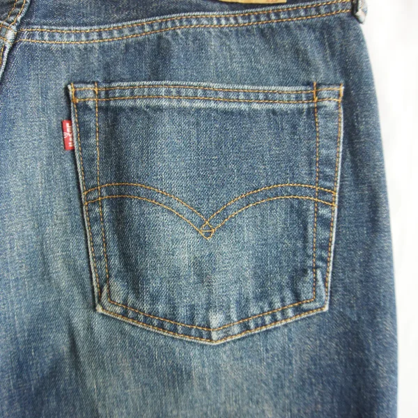 LEVI'S 502XX W32 x L34 Pre-LVC Japan-made 1994 Big E Selvedge Jeans - Image 9