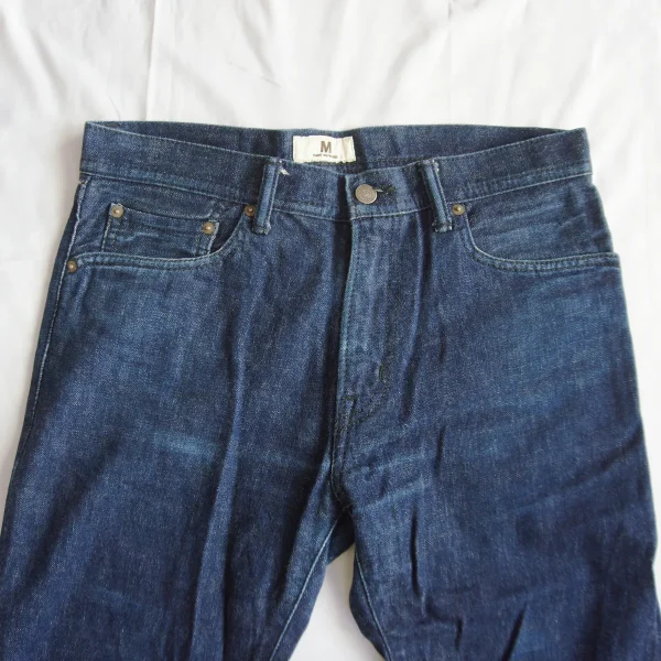 M THANK YOU FRIENDS 12AW-MPT003 W32 x L32 Star Embroidered Selvedge Jeans - Image 3
