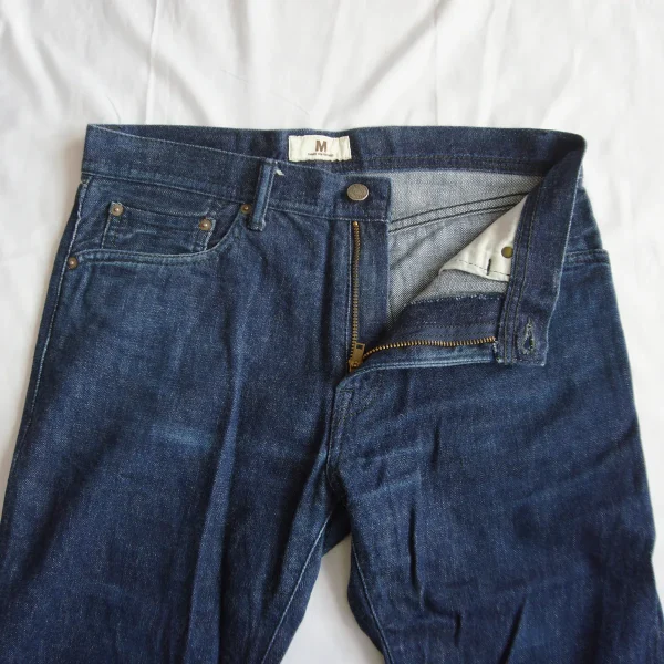 M THANK YOU FRIENDS 12AW-MPT003 W32 x L32 Star Embroidered Selvedge Jeans - Image 5