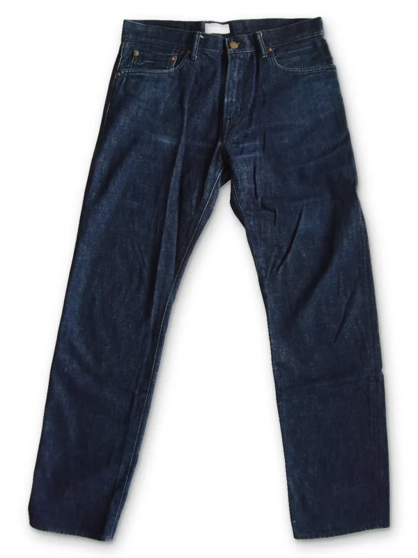 M THANK YOU FRIENDS 12AW-MPT003 W32 x L32 Star Embroidered Selvedge Jeans - Image 2