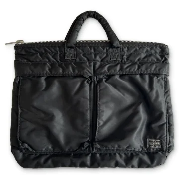PORTER YOSHIDA & CO. TANKER Short Helmet Bag S Black