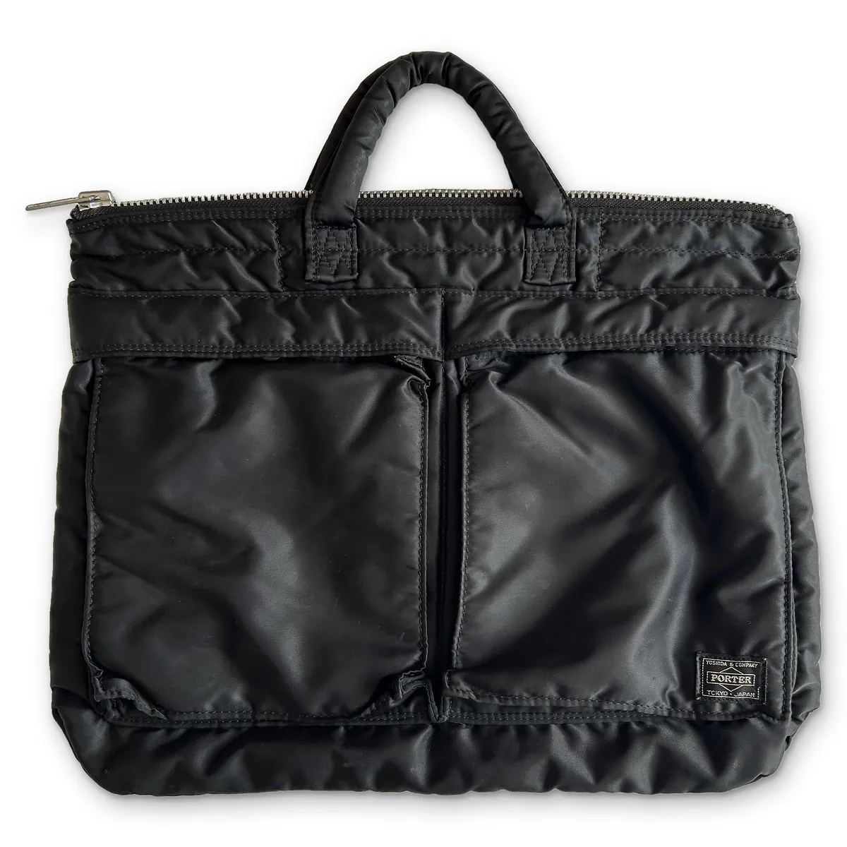 PORTER YOSHIDA & CO. TANKER Short Helmet Bag S Black